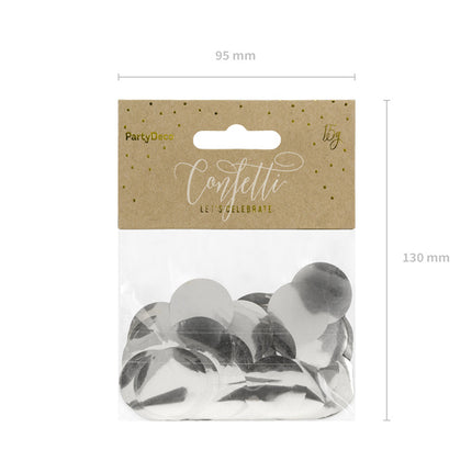 Confetti Rond Argent