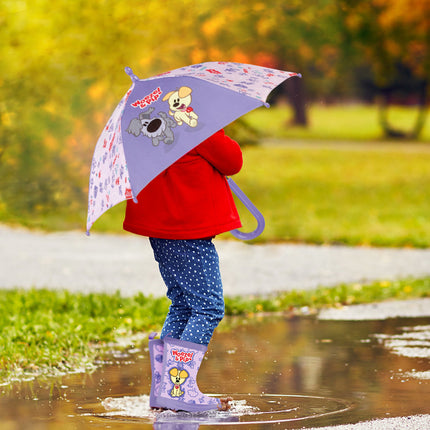 Parapluie violet Woezel et Pip 57cm