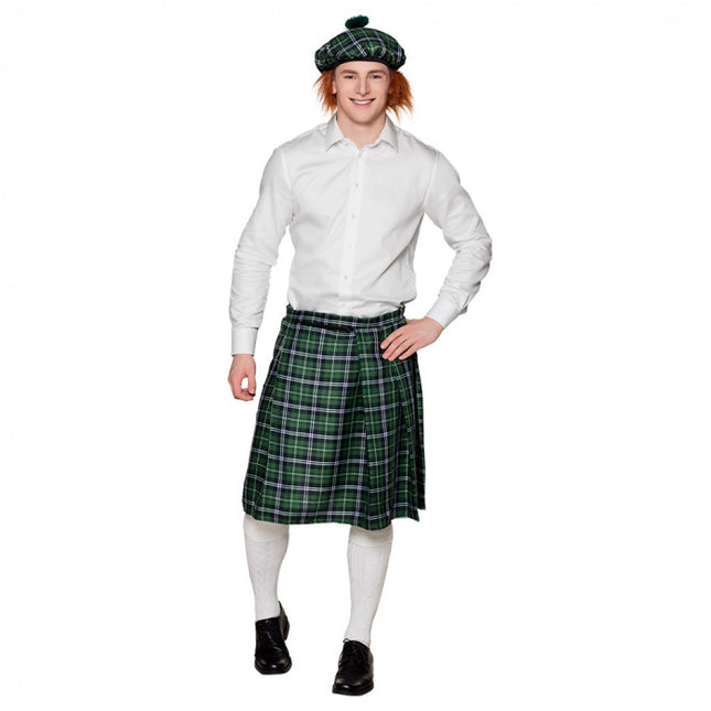 Kilt écossais vert