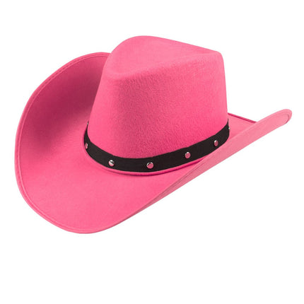 Chapeau de cow-boy rose