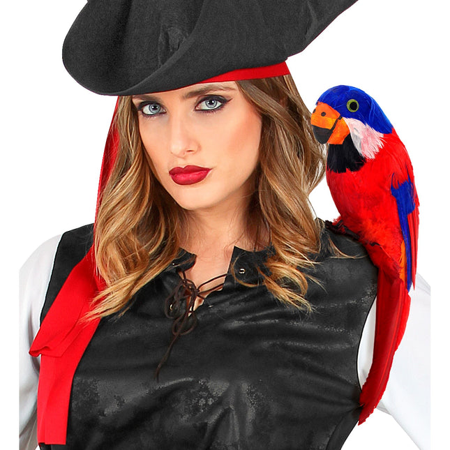 Pirate Faux Perroquet Rouge