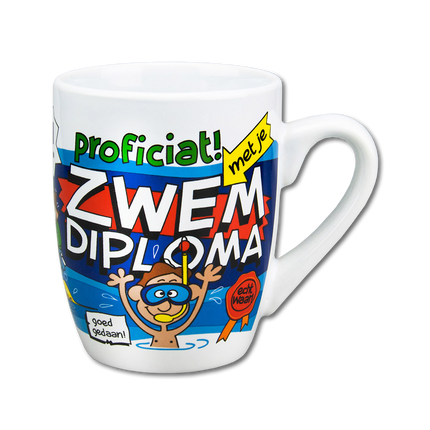 Mug Diplôme de natation 12cm