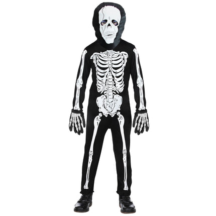 Combinaison d'Halloween Noir Enfant Squelette