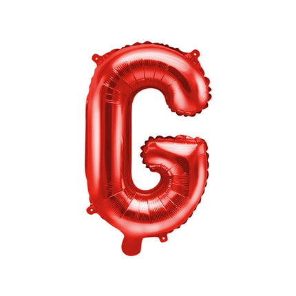 Ballon de baudruche Lettre G Rouge Vide 35cm