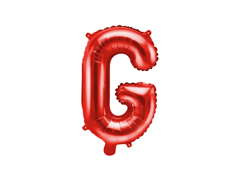 Ballon de baudruche Lettre G Rouge Vide 35cm