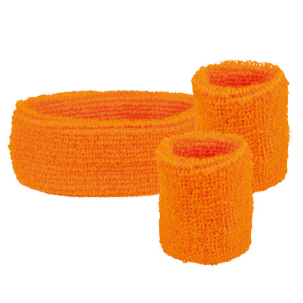 Bandes de transpiration orange fluo 3pcs