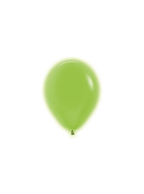 Ballons de baudruche vert fluo 12cm 50pcs