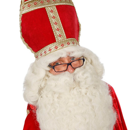 Sinterklaas Barbe et perruque de luxe