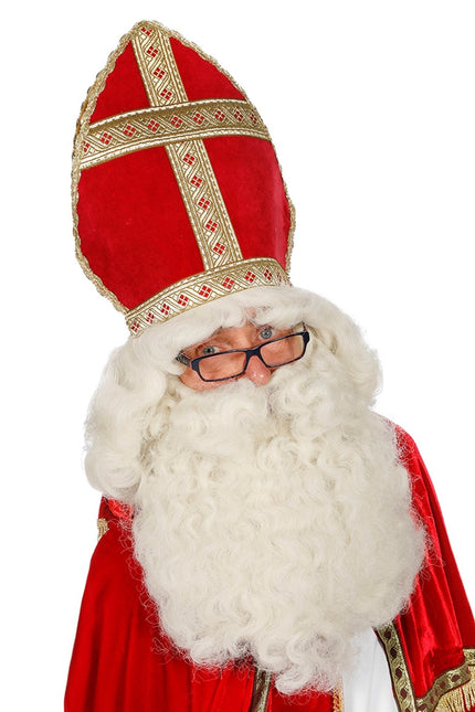 Sinterklaas Barbe et perruque de luxe