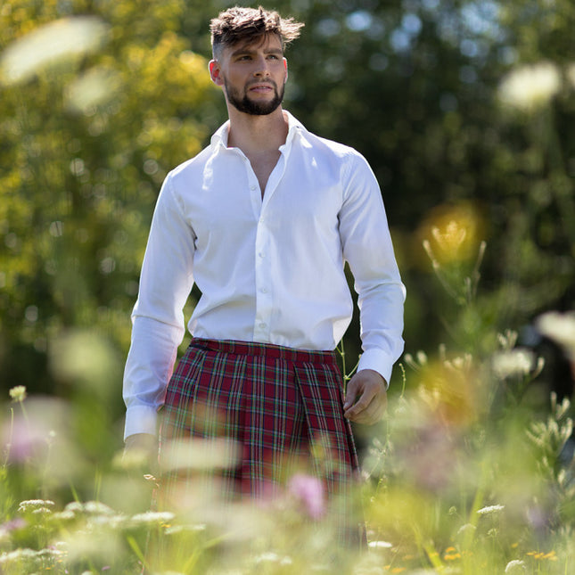 Kilt écossais rouge