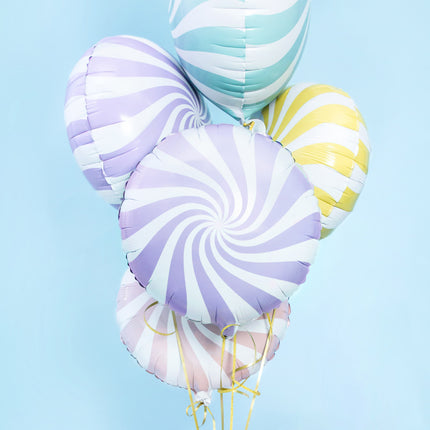 Ballon à l'hélium Lilas Swirl 45cm vide