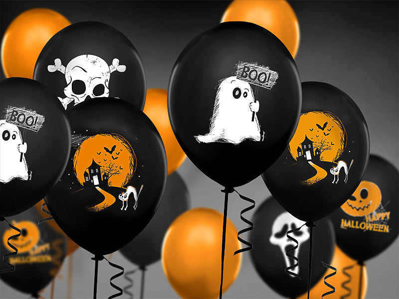 Ballons d'Halloween Boo 30cm 50pcs