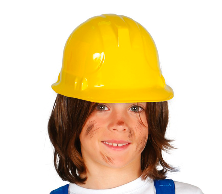 Casque de chantier jaune enfant