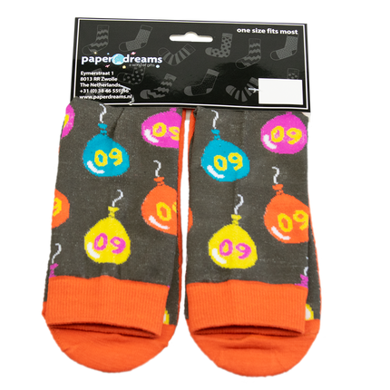 Funny Socks 60 Years Balloons 1 paire