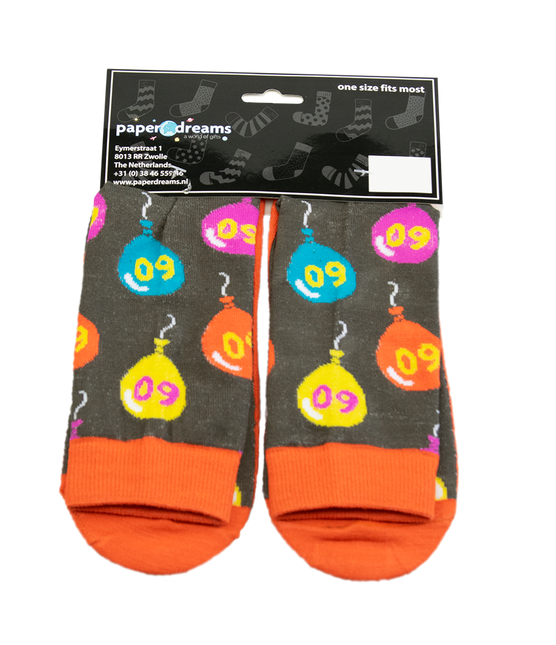 Funny Socks 60 Years Balloons 1 paire