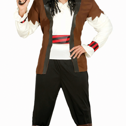 Costume de pirate homme marron