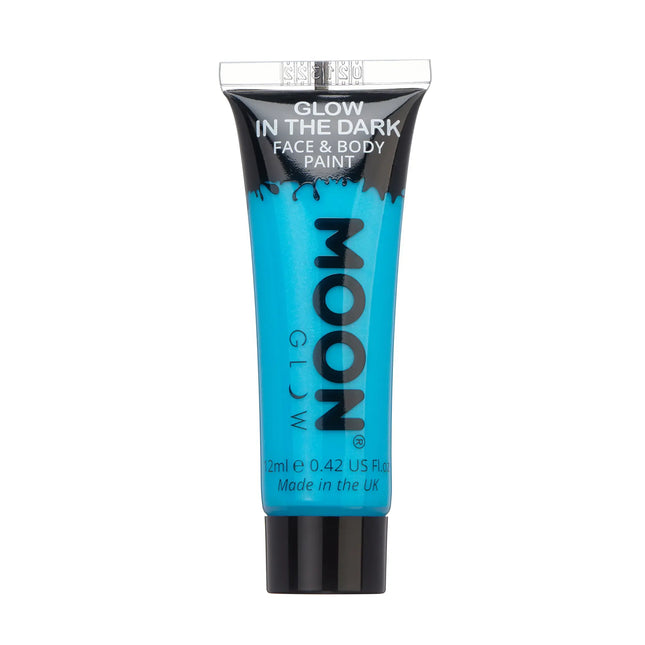 Moon Glow Peinture pour le visage bleu phosphorescent 12ml