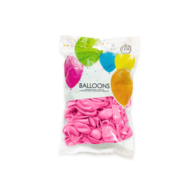 Ballons Fuchsia Métallique 13cm 100pcs