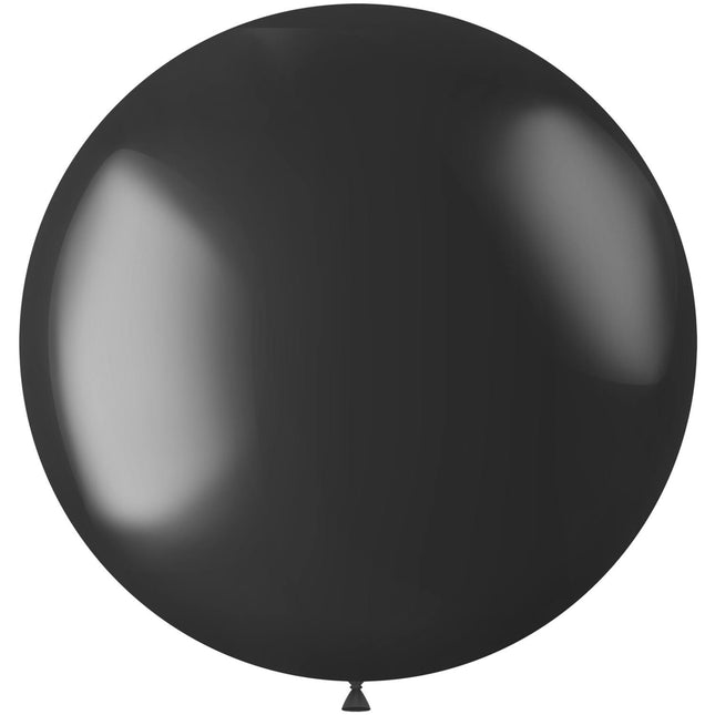 Ballon noir métallique Onyx noir 80cm