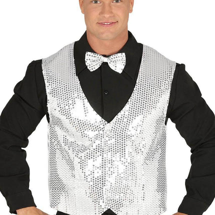 Gilet à paillettes Argent