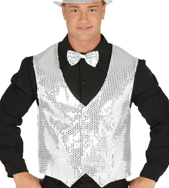 Gilet à paillettes Argent