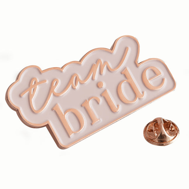 Broche en or rose Team Bride