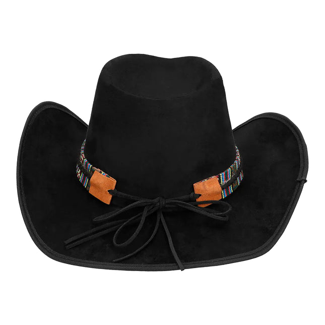 Chapeau de cow-boy noir Luxe