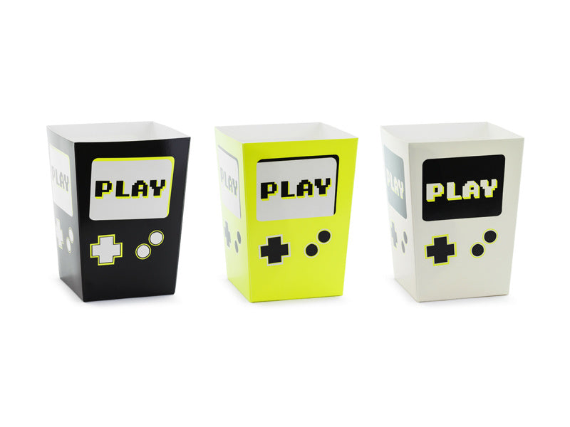 Plateau à goûter coloré Gaming 6pcs