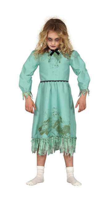 Costume d'Halloween fantôme fille vert