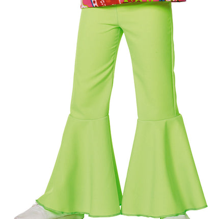 Pantalon Hippie 60S Vert Enfant