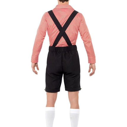 Ensemble Lederhosen rouge