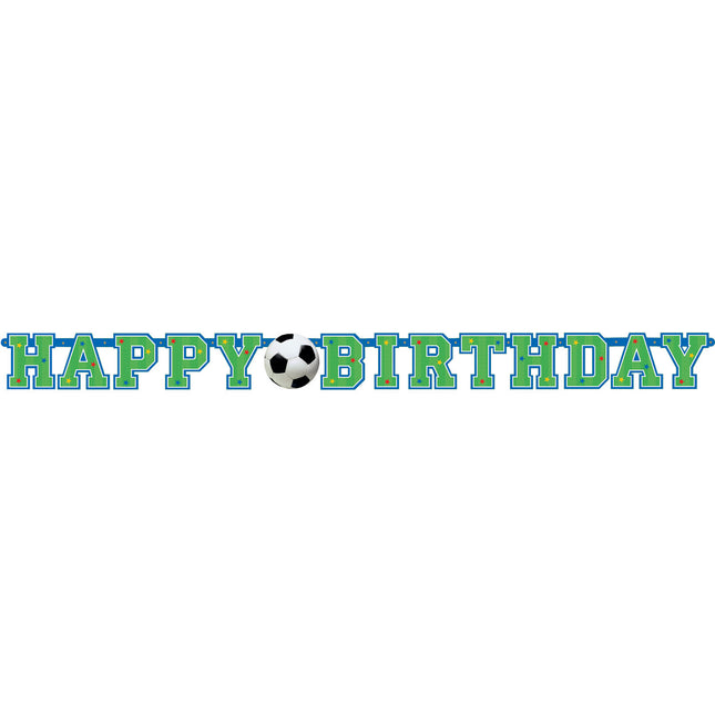 Guirlande de lettres de football Happy Birthday Stars 2.13m