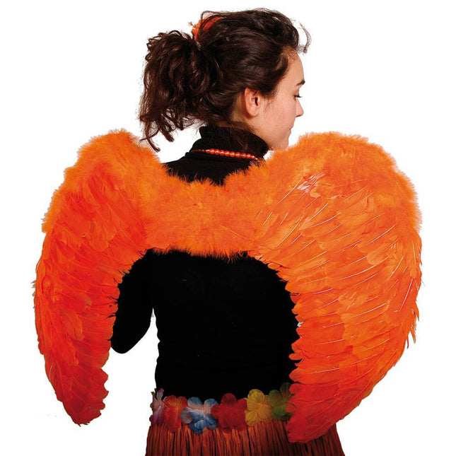 Ailes d'ange orange 80cm