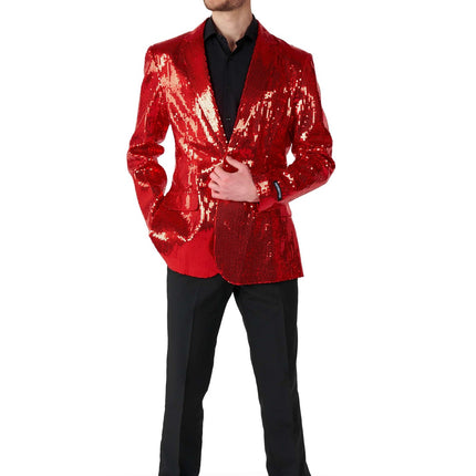 Paillet Red Blazer Hommes Suitmeister