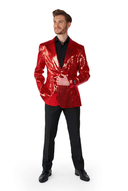 Paillet Red Blazer Hommes Suitmeister