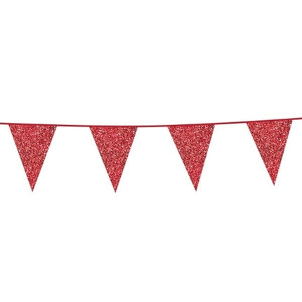 Paillettes de la ligne de drapeau rouge 6m