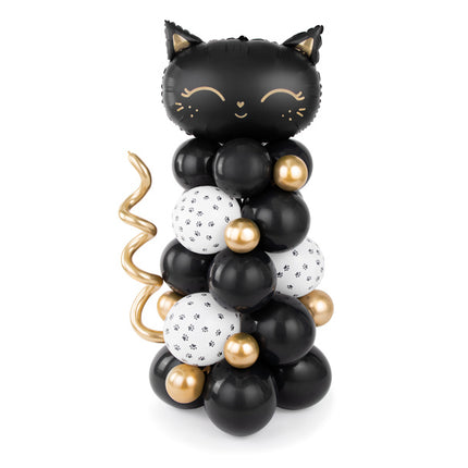 Ballon pilier chat noir 1.4m