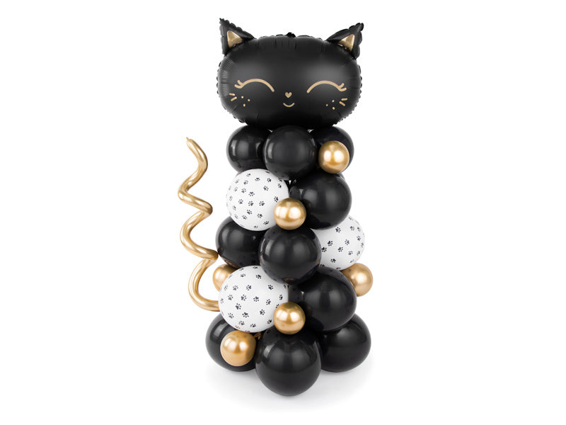 Ballon pilier chat noir 1.4m