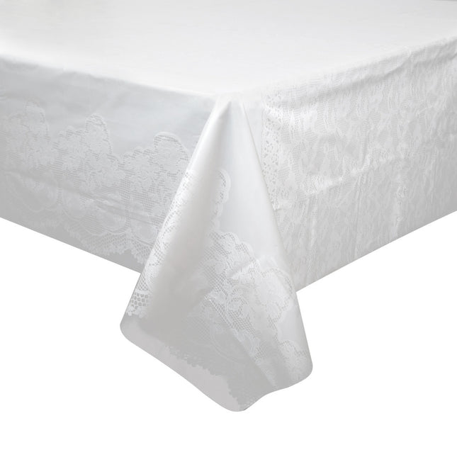 Nappe blanche en dentelle 2.74m