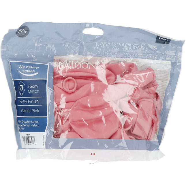 Ballons de baudruche rose pâle rose poudré 33cm 50pcs