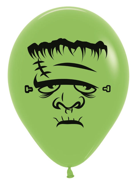 Ballons Frankenstein Vert Citron Vert 30cm 12pcs