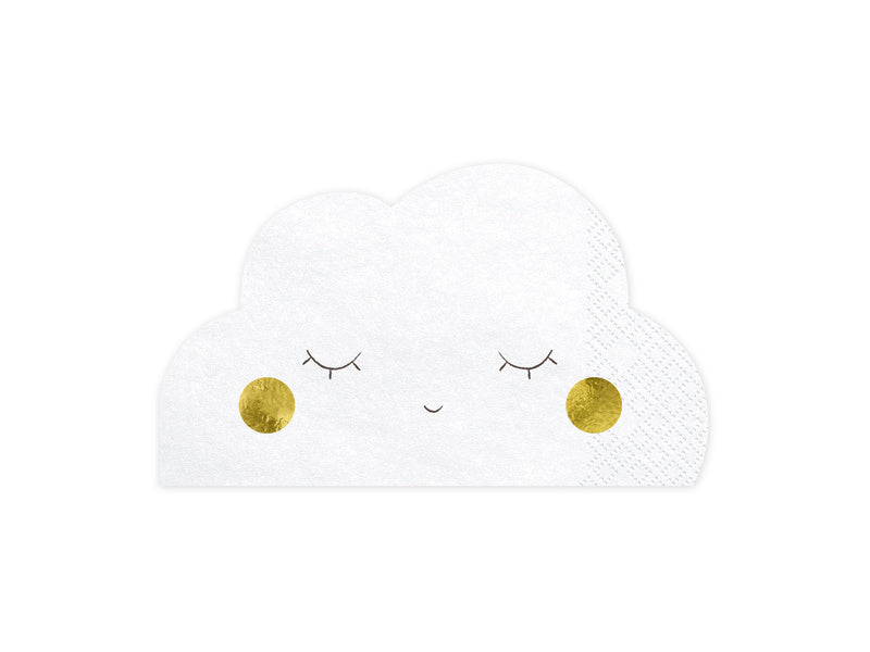 Serviettes de table Nuage 16cm 20pcs