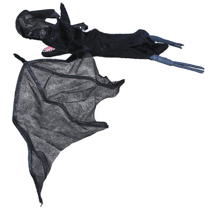 Décoration suspendue d'Halloween Chauve-souris avec lumière 31cm