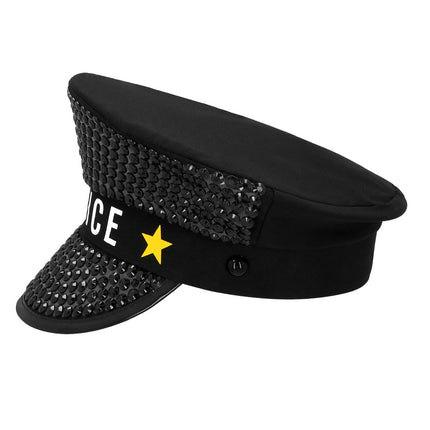 Casquette noire Police