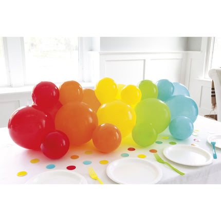 Décoration de table Ballons Arc-en-ciel 26cm