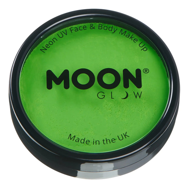 Moon Glow Neon UV Pro Face Paint Intense Green 36g