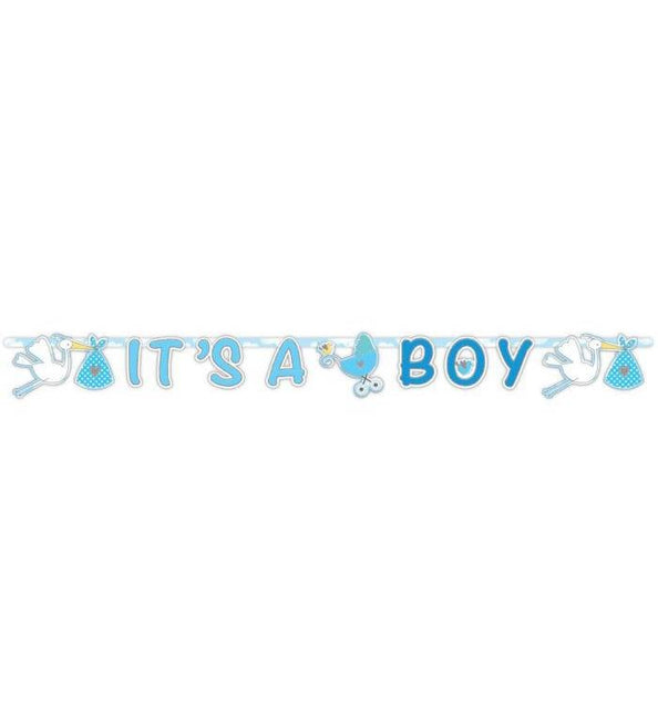 Guirlande de lettres de naissance Boy It's A Boy 170cm