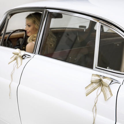 Ensemble de décoration de voiture Arcs de mariage