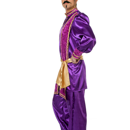 Costume de sultan violet pour homme