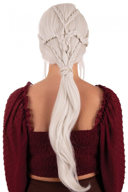 Dainerys Stormborn Perruque longue avec tresses Blonde